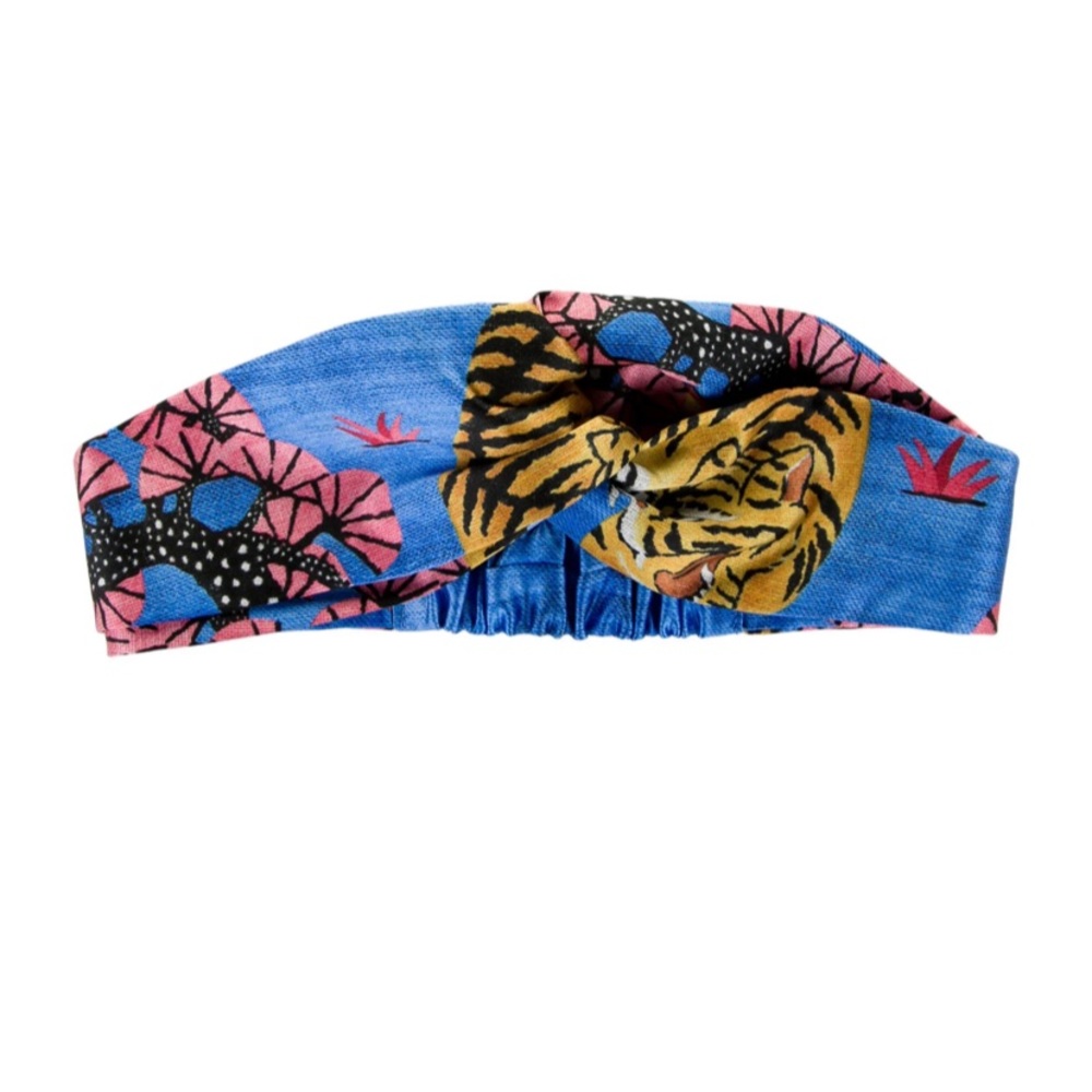 GUCCI Bental Tiger Silk Headband w/ Tags